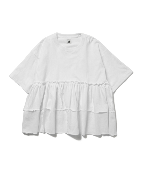 Ray BEAMS（レイビームス）の「Yuumi ARIA / PATCH WORK Tシャツ（Tシャツ/カットソー・レディース・ホワイト/ブラック/ワイン・ONE SIZE）」の17枚目の写真