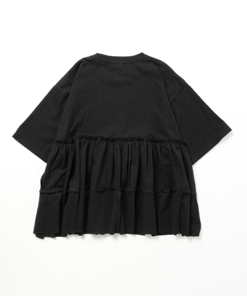 Ray BEAMS（レイビームス）の「Yuumi ARIA / PATCH WORK Tシャツ（Tシャツ/カットソー・レディース・ホワイト/ブラック/ワイン・ONE SIZE）」の18枚目の写真