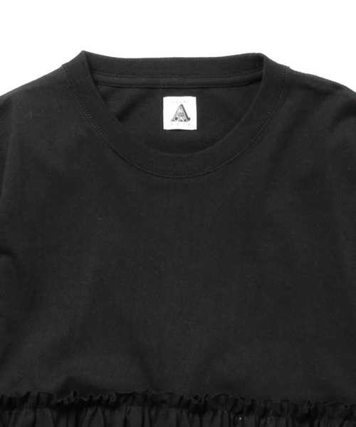 Ray BEAMS（レイビームス）の「Yuumi ARIA / PATCH WORK Tシャツ（Tシャツ/カットソー・レディース・ホワイト/ブラック/ワイン・ONE SIZE）」の19枚目の写真