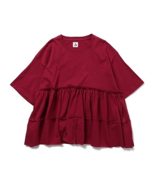 Ray BEAMS（レイビームス）の「Yuumi ARIA / PATCH WORK Tシャツ（Tシャツ/カットソー・レディース・ホワイト/ブラック/ワイン・ONE SIZE）」の16枚目の写真