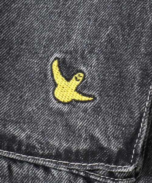 Mark Gonzales(マーク・ゴンザレス)の「MARK GONZALES ARTWORK COLLECTION/マークゴンザレス 別注 ヴィンテージライク ワンポイント刺繍 ワイドデニムカーゴパンツ(カーゴパンツ・メンズ・ブルー/ブラック系その他/ブラック/ネイビー・M/L/XL)」の22枚目の写真