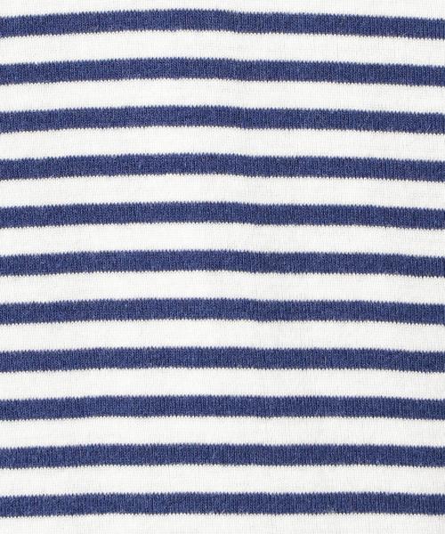 BEAUTY&YOUTH UNITED ARROWS（ビューティーアンドユースユナイテッドアローズ）の「BY フライス ボーダー Vネック ショートスリーブ カットソー◆（Tシャツ/カットソー・メンズ・ブラック/グレー/ロイヤルブルー・MEDIUM/LARGE/SMALL/X-LARGE）」の12枚目の写真