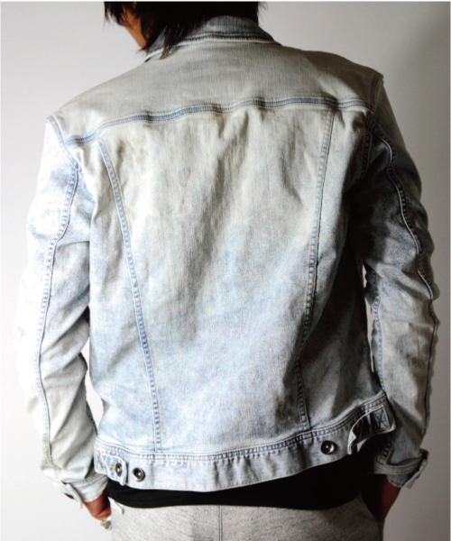 JACKROSE（ジャックローズ）の「クールマックス ハイパーストレッチデニムGジャン（デニムジャケット・メンズ・ケミカルウォッシュ/サックスブルー/インディゴブルー・M/L/XL）」の5枚目の写真