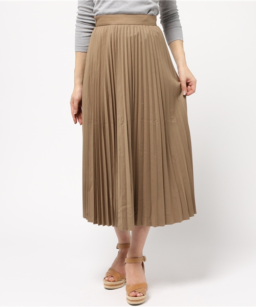 MOUSSY（マウジー）の「TR LONG PLEATS SK/F（スカート・レディース・オフホワイト/ライトブルー/ライトベージュ・1/2）」の13枚目の写真