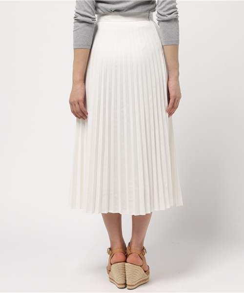 MOUSSY（マウジー）の「TR LONG PLEATS SK/F（スカート・レディース・オフホワイト/ライトブルー/ライトベージュ・1/2）」の6枚目の写真