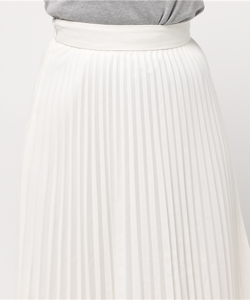 MOUSSY（マウジー）の「TR LONG PLEATS SK/F（スカート・レディース・オフホワイト/ライトブルー/ライトベージュ・1/2）」の7枚目の写真