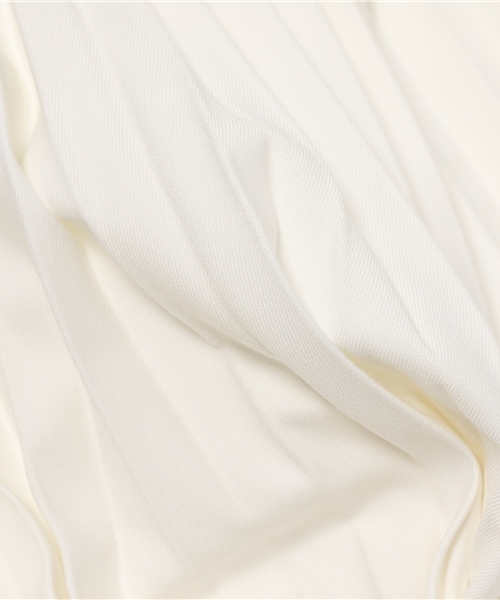 MOUSSY（マウジー）の「TR LONG PLEATS SK/F（スカート・レディース・オフホワイト/ライトブルー/ライトベージュ・1/2）」の11枚目の写真