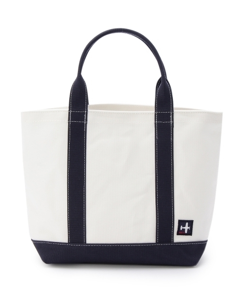 Dessin(デッサン)の「ワッペン付きミニトートバッグ(トートバッグ・レディース・ホワイト/グリーン/ブルー/ベージュ/グリーン系1・00)」の5枚目の写真