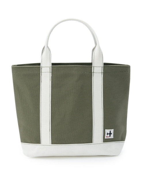 Dessin(デッサン)の「ワッペン付きミニトートバッグ(トートバッグ・レディース・ホワイト/グリーン/ブルー/ベージュ/グリーン系1・00)」の3枚目の写真