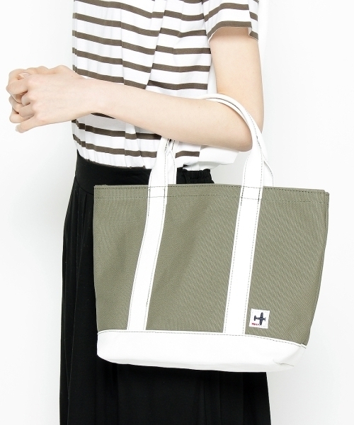 Dessin(デッサン)の「ワッペン付きミニトートバッグ(トートバッグ・レディース・ホワイト/グリーン/ブルー/ベージュ/グリーン系1・00)」の12枚目の写真