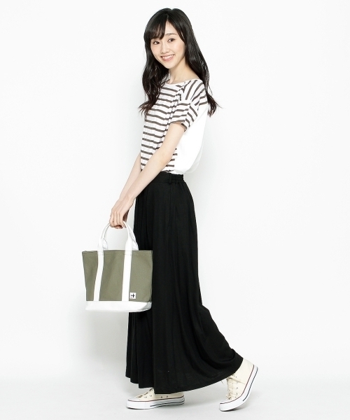 Dessin(デッサン)の「ワッペン付きミニトートバッグ(トートバッグ・レディース・ホワイト/グリーン/ブルー/ベージュ/グリーン系1・00)」の11枚目の写真