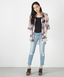MOUSSY | fringe cropped Skinny(デニムパンツ)