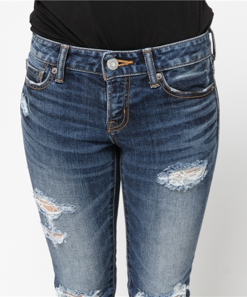 MOUSSY（マウジー）の「fringe cropped Skinny（デニムパンツ・レディース・ライトブルー/ブルー・27inch/26inch/24inch/25inch/23inch）」の16枚目の写真