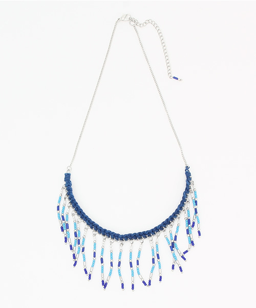 チャイハネ(チャイハネ)の「【チャイハネ】ビージェネックレス(ネックレス・レディース・ブルー/ピンク/ホワイト/グリーン・FREE)」の4枚目の写真