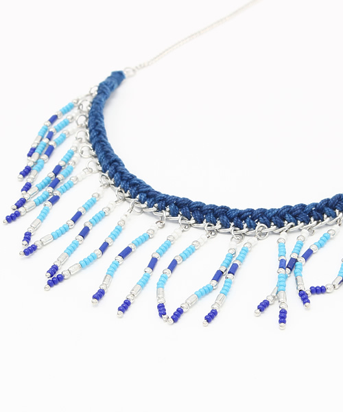 チャイハネ(チャイハネ)の「【チャイハネ】ビージェネックレス(ネックレス・レディース・ブルー/ピンク/ホワイト/グリーン・FREE)」の7枚目の写真