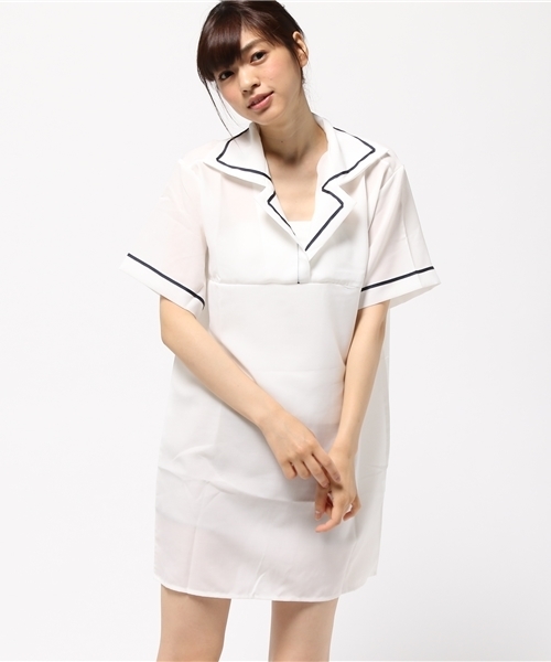 Sandie Anap サンディアナップ の セーラーオープンカラーワンピース ワンピース Wear