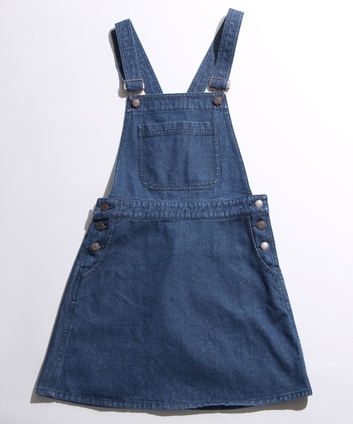 WEGO（ウィゴー）の「WEGO/ベーシックジャンパースカート（ジャンパースカート・レディース・ワインレッド/インディゴブルー/ダークインディゴブルー/ブラック・FREE）」の5枚目の写真