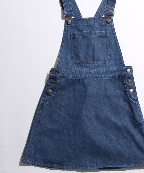 WEGO（ウィゴー）の「WEGO/ベーシックジャンパースカート（ジャンパースカート・レディース・ワインレッド/インディゴブルー/ダークインディゴブルー/ブラック・FREE）」の14枚目の写真