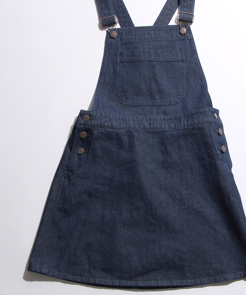 WEGO（ウィゴー）の「WEGO/ベーシックジャンパースカート（ジャンパースカート・レディース・ワインレッド/インディゴブルー/ダークインディゴブルー/ブラック・FREE）」の15枚目の写真