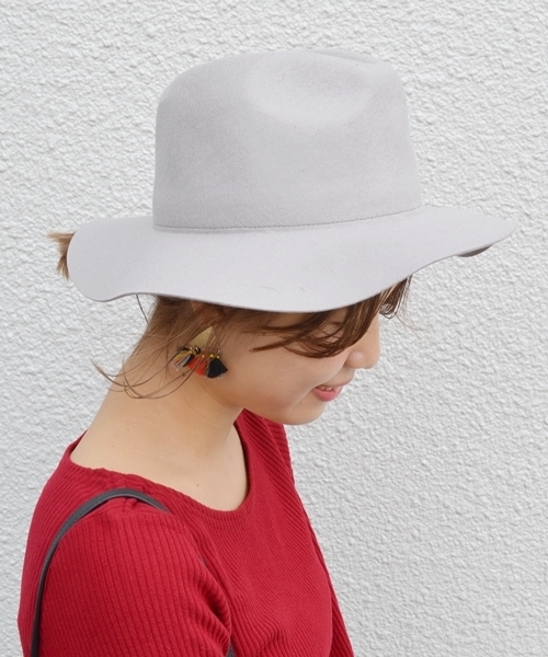 Khaju(カージュ)の「Khaju:シンプルハット16FW(ハット・レディース・ベージュ/ブラック/ライトグレー・ONE SIZE)」の2枚目の写真