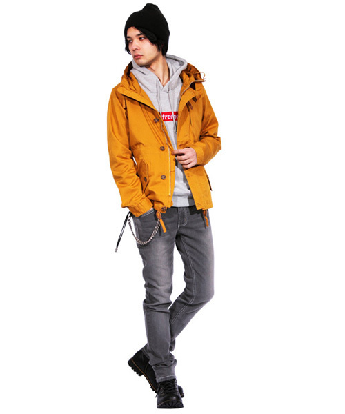 ８(eight)（エイト）の「USED加工 スキニージーンズ ストレッチ スリム デニム（デニムパンツ・メンズ・ブラック/インディゴブルー/グレー/ブルー/ワンウォッシュ・MEDIUM/LARGE/X-LARGE）」の7枚目の写真