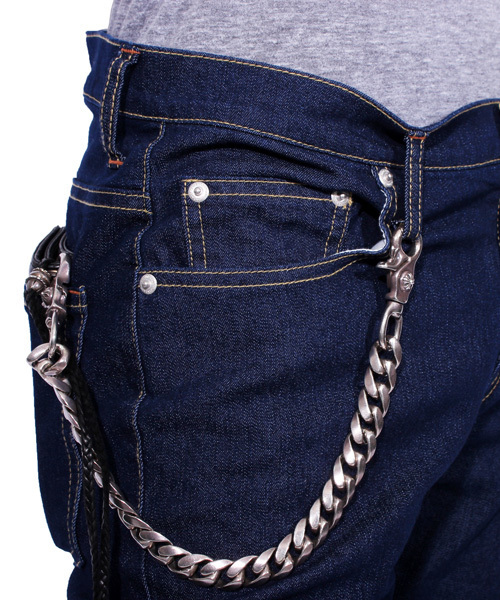 ８(eight)（エイト）の「USED加工 スキニージーンズ ストレッチ スリム デニム（デニムパンツ・メンズ・ブラック/インディゴブルー/グレー/ブルー/ワンウォッシュ・MEDIUM/LARGE/X-LARGE）」の16枚目の写真