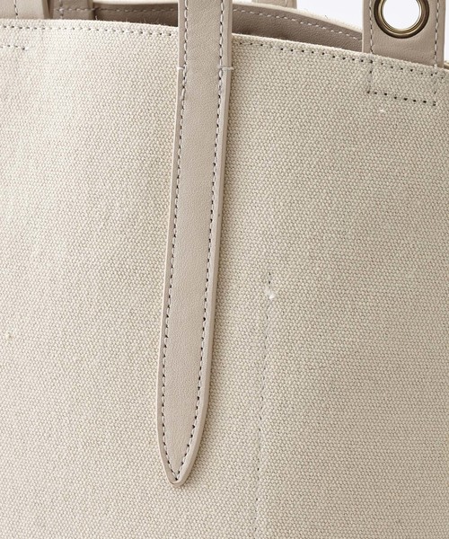 Gem.（ジェム）の「【Gem.】コンビミドルトート / Doll Fabrics 011012496（ショルダーバッグ・レディース・オフホワイト・FREE）」の7枚目の写真