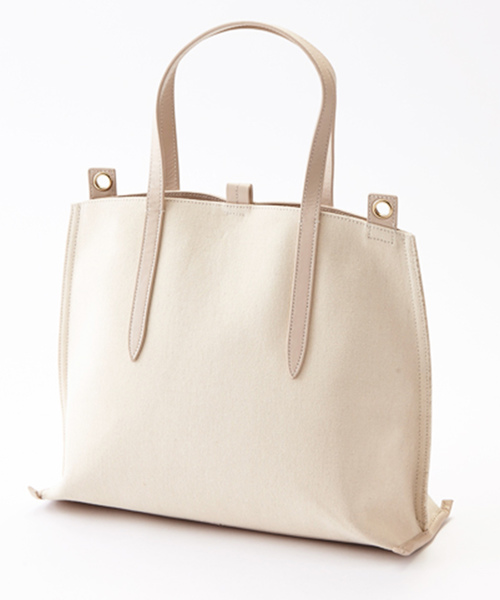 Gem.（ジェム）の「【Gem.】コンビミドルトート / Doll Fabrics 011012496（ショルダーバッグ・レディース・オフホワイト・FREE）」の10枚目の写真