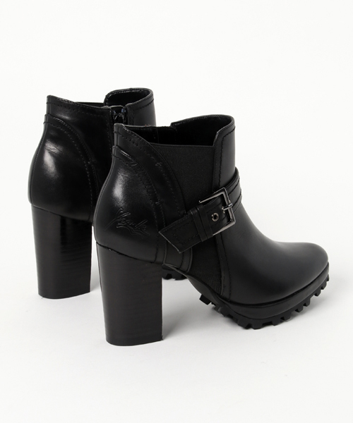 YOSUKE(ヨースケ)の「「YOSUKE/ヨースケ」ベルティッドショートレザーブーツ(ブーツ・レディース・ブラック/ブラウン/ワイン/ブルー系その他・23/23.5/24/24.5/22.5)」の5枚目の写真