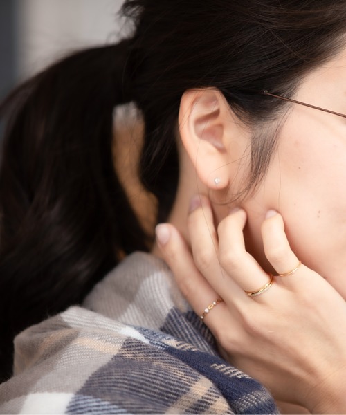 BLOOM(ブルーム)の「シルバー カット リング ピンキーリング可 BLOOM/ブルーム(リング・レディース・イエロー・1号/3号/5号/7号/9号/11号/13号/15号)」の3枚目の写真