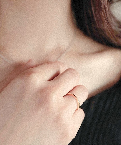 BLOOM(ブルーム)の「シルバー カット リング ピンキーリング可 BLOOM/ブルーム(リング・レディース・イエロー・1号/3号/5号/7号/9号/11号/13号/15号)」の6枚目の写真