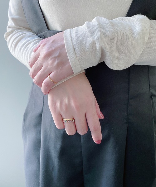 BLOOM(ブルーム)の「シルバー カット リング ピンキーリング可 BLOOM/ブルーム(リング・レディース・イエロー・1号/3号/5号/7号/9号/11号/13号/15号)」の11枚目の写真