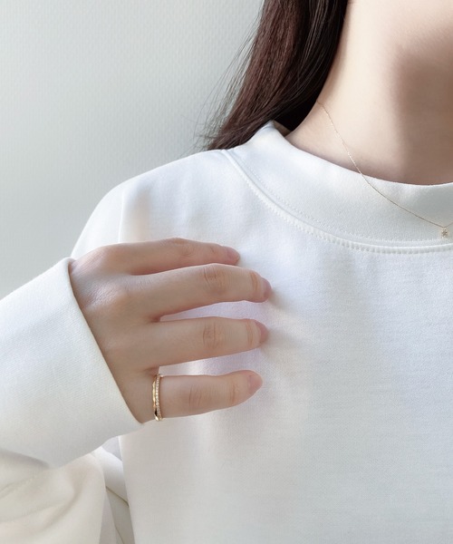 BLOOM(ブルーム)の「シルバー カット リング ピンキーリング可 BLOOM/ブルーム(リング・レディース・イエロー・1号/3号/5号/7号/9号/11号/13号/15号)」の12枚目の写真