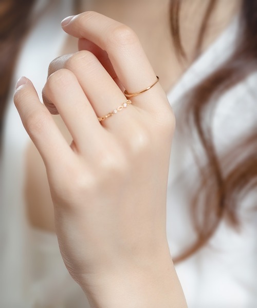 BLOOM(ブルーム)の「シルバー カット リング ピンキーリング可 BLOOM/ブルーム(リング・レディース・イエロー・1号/3号/5号/7号/9号/11号/13号/15号)」の19枚目の写真