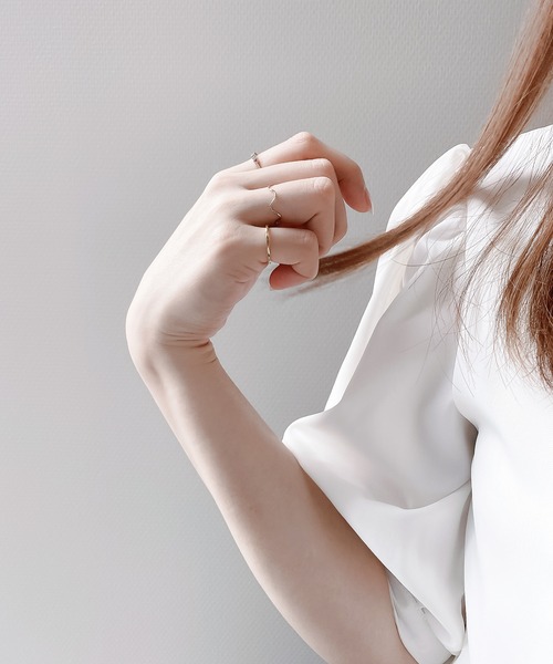 BLOOM(ブルーム)の「シルバー カット リング ピンキーリング可 BLOOM/ブルーム(リング・レディース・イエロー・1号/3号/5号/7号/9号/11号/13号/15号)」の16枚目の写真