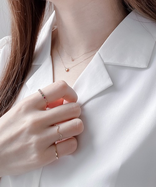 BLOOM(ブルーム)の「シルバー カット リング ピンキーリング可 BLOOM/ブルーム(リング・レディース・イエロー・1号/3号/5号/7号/9号/11号/13号/15号)」の17枚目の写真