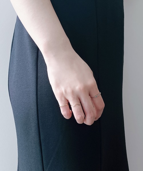 BLOOM(ブルーム)の「シルバー カット リング ピンキーリング可 BLOOM/ブルーム(リング・レディース・イエロー・1号/3号/5号/7号/9号/11号/13号/15号)」の18枚目の写真