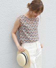 Khaju | Khaju:フラワープリントバックオープントップス◇(シャツ/ブラウス)