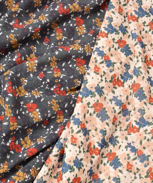 Khaju（カージュ）の「Khaju:フラワープリントバックオープントップス◇（シャツ/ブラウス・レディース・グリーン/オフホワイト・ONE SIZE）」の8枚目の写真