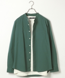 RAGEBLUE | ブロードストレッチバンドカラーシャツ/763423(シャツ/ブラウス)