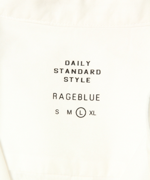 RAGEBLUE(レイジブルー)の「ブロードストレッチバンドカラーシャツ/763423(シャツ/ブラウス・メンズ・ホワイト/ネイビー/ストライプ/ワインレッド/オリーブ・SMALL/LARGE/X-LARGE/MEDIUM)」の17枚目の写真