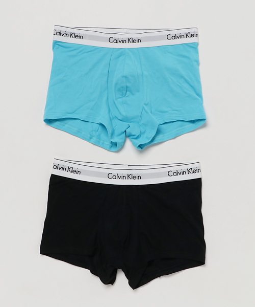 Calvin Klein Underwear（カルバンクラインアンダーウェア）の「Icon Cotton Stretch - ボクサーパンツ 2枚パック（ボクサーパンツ・メンズ・グレー系その他/ブラック系その他/ブラック系その他2/グレー系その他2/ホワイト/ブラック/ピンク系その他/グリーン系その他/ブルー/グリーン/その他/イエロー×グレー/ホワイト×ブルー/ピンク系その他2/グリーン系その他2/グリーン系その他3/ブラック系その他3/ライトグレー/イエロー/ピンク系その他3/ナチュラル/グリーン系その他4/その他2/ブルー系その他2/ブルー系その他3/マルチ/ブルー系その他/その他3/その他4/その他5/その他7/その他6/その他8/その他9/その他10/その他11/その他12/グレー系その他3・S/M/L/XL/LARGE/SMALL/MEDIUM/X-LARGE）」の4枚目の写真