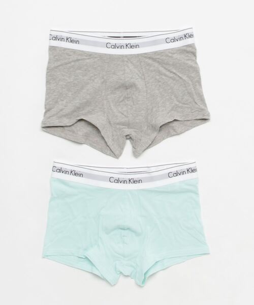 Calvin Klein Underwear（カルバンクラインアンダーウェア）の「Icon Cotton Stretch - ボクサーパンツ 2枚パック（ボクサーパンツ・メンズ・グレー系その他/ブラック系その他/ブラック系その他2/グレー系その他2/ホワイト/ブラック/ピンク系その他/グリーン系その他/ブルー/グリーン/その他/イエロー×グレー/ホワイト×ブルー/ピンク系その他2/グリーン系その他2/グリーン系その他3/ブラック系その他3/ライトグレー/イエロー/ピンク系その他3/ナチュラル/グリーン系その他4/その他2/ブルー系その他2/ブルー系その他3/マルチ/ブルー系その他/その他3/その他4/その他5/その他7/その他6/その他8/その他9/その他10/その他11/その他12/グレー系その他3・S/M/L/XL/LARGE/SMALL/MEDIUM/X-LARGE）」の13枚目の写真