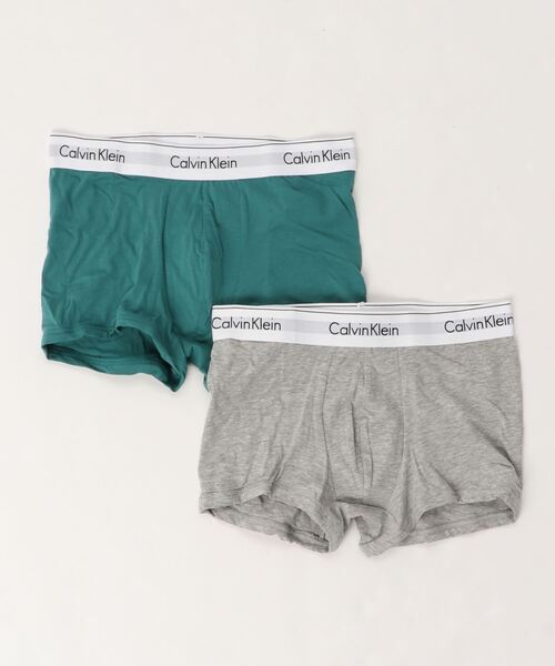 Calvin Klein Underwear（カルバンクラインアンダーウェア）の「Icon Cotton Stretch - ボクサーパンツ 2枚パック（ボクサーパンツ・メンズ・グレー系その他/ブラック系その他/ブラック系その他2/グレー系その他2/ホワイト/ブラック/ピンク系その他/グリーン系その他/ブルー/グリーン/その他/イエロー×グレー/ホワイト×ブルー/ピンク系その他2/グリーン系その他2/グリーン系その他3/ブラック系その他3/ライトグレー/イエロー/ピンク系その他3/ナチュラル/グリーン系その他4/その他2/ブルー系その他2/ブルー系その他3/マルチ/ブルー系その他/その他3/その他4/その他5/その他7/その他6/その他8/その他9/その他10/その他11/その他12/グレー系その他3・S/M/L/XL/LARGE/SMALL/MEDIUM/X-LARGE）」の12枚目の写真