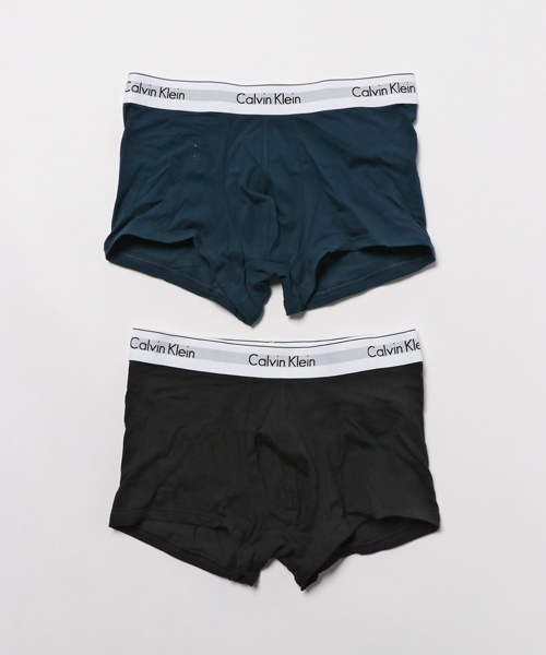 Calvin Klein Underwear（カルバンクラインアンダーウェア）の「Icon Cotton Stretch - ボクサーパンツ 2枚パック（ボクサーパンツ・メンズ・グレー系その他/ブラック系その他/ブラック系その他2/グレー系その他2/ホワイト/ブラック/ピンク系その他/グリーン系その他/ブルー/グリーン/その他/イエロー×グレー/ホワイト×ブルー/ピンク系その他2/グリーン系その他2/グリーン系その他3/ブラック系その他3/ライトグレー/イエロー/ピンク系その他3/ナチュラル/グリーン系その他4/その他2/ブルー系その他2/ブルー系その他3/マルチ/ブルー系その他/その他3/その他4/その他5/その他7/その他6/その他8/その他9/その他10/その他11/その他12/グレー系その他3・S/M/L/XL/LARGE/SMALL/MEDIUM/X-LARGE）」の5枚目の写真