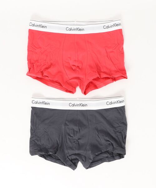 Calvin Klein Underwear（カルバンクラインアンダーウェア）の「Icon Cotton Stretch - ボクサーパンツ 2枚パック（ボクサーパンツ・メンズ・グレー系その他/ブラック系その他/ブラック系その他2/グレー系その他2/ホワイト/ブラック/ピンク系その他/グリーン系その他/ブルー/グリーン/その他/イエロー×グレー/ホワイト×ブルー/ピンク系その他2/グリーン系その他2/グリーン系その他3/ブラック系その他3/ライトグレー/イエロー/ピンク系その他3/ナチュラル/グリーン系その他4/その他2/ブルー系その他2/ブルー系その他3/マルチ/ブルー系その他/その他3/その他4/その他5/その他7/その他6/その他8/その他9/その他10/その他11/その他12/グレー系その他3・S/M/L/XL/LARGE/SMALL/MEDIUM/X-LARGE）」の6枚目の写真