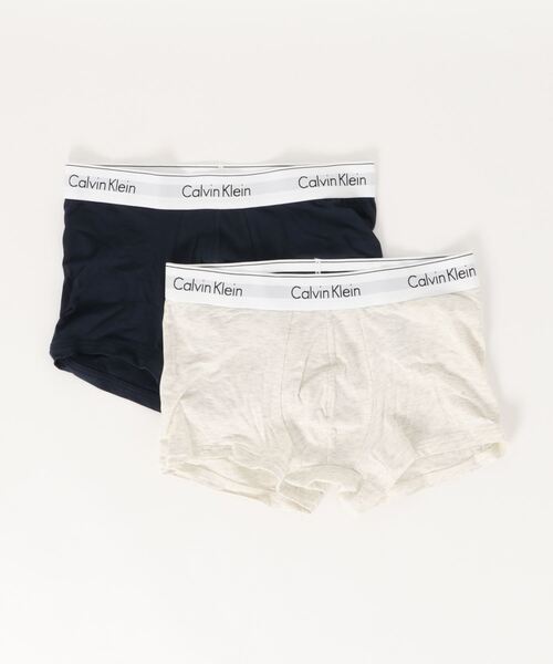 Calvin Klein Underwear（カルバンクラインアンダーウェア）の「Icon Cotton Stretch - ボクサーパンツ 2枚パック（ボクサーパンツ・メンズ・グレー系その他/ブラック系その他/ブラック系その他2/グレー系その他2/ホワイト/ブラック/ピンク系その他/グリーン系その他/ブルー/グリーン/その他/イエロー×グレー/ホワイト×ブルー/ピンク系その他2/グリーン系その他2/グリーン系その他3/ブラック系その他3/ライトグレー/イエロー/ピンク系その他3/ナチュラル/グリーン系その他4/その他2/ブルー系その他2/ブルー系その他3/マルチ/ブルー系その他/その他3/その他4/その他5/その他7/その他6/その他8/その他9/その他10/その他11/その他12/グレー系その他3・S/M/L/XL/LARGE/SMALL/MEDIUM/X-LARGE）」の7枚目の写真