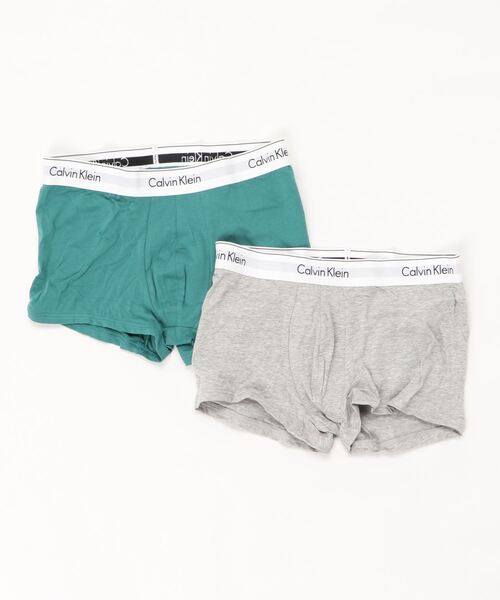 Calvin Klein Underwear（カルバンクラインアンダーウェア）の「Icon Cotton Stretch - ボクサーパンツ 2枚パック（ボクサーパンツ・メンズ・グレー系その他/ブラック系その他/ブラック系その他2/グレー系その他2/ホワイト/ブラック/ピンク系その他/グリーン系その他/ブルー/グリーン/その他/イエロー×グレー/ホワイト×ブルー/ピンク系その他2/グリーン系その他2/グリーン系その他3/ブラック系その他3/ライトグレー/イエロー/ピンク系その他3/ナチュラル/グリーン系その他4/その他2/ブルー系その他2/ブルー系その他3/マルチ/ブルー系その他/その他3/その他4/その他5/その他7/その他6/その他8/その他9/その他10/その他11/その他12/グレー系その他3・S/M/L/XL/LARGE/SMALL/MEDIUM/X-LARGE）」の14枚目の写真