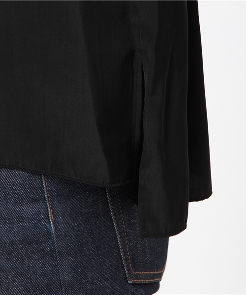un dix cors（アンディコール）の「シンプルワイドブラウス（シャツ/ブラウス・レディース・ブラック/ベージュ・ﾌﾘ-）」の7枚目の写真