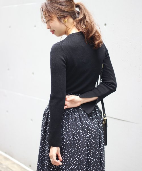 Spick & Span（スピックアンドスパン）の「WASHABLE WOOL リブCREW◆（ニット/セーター・レディース・ブラック/レッド/マスタード/ブラック×ホワイト/ナチュラル・FREE）」の8枚目の写真
